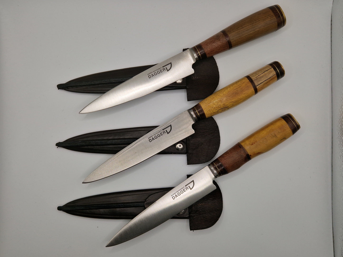 Two wood knives