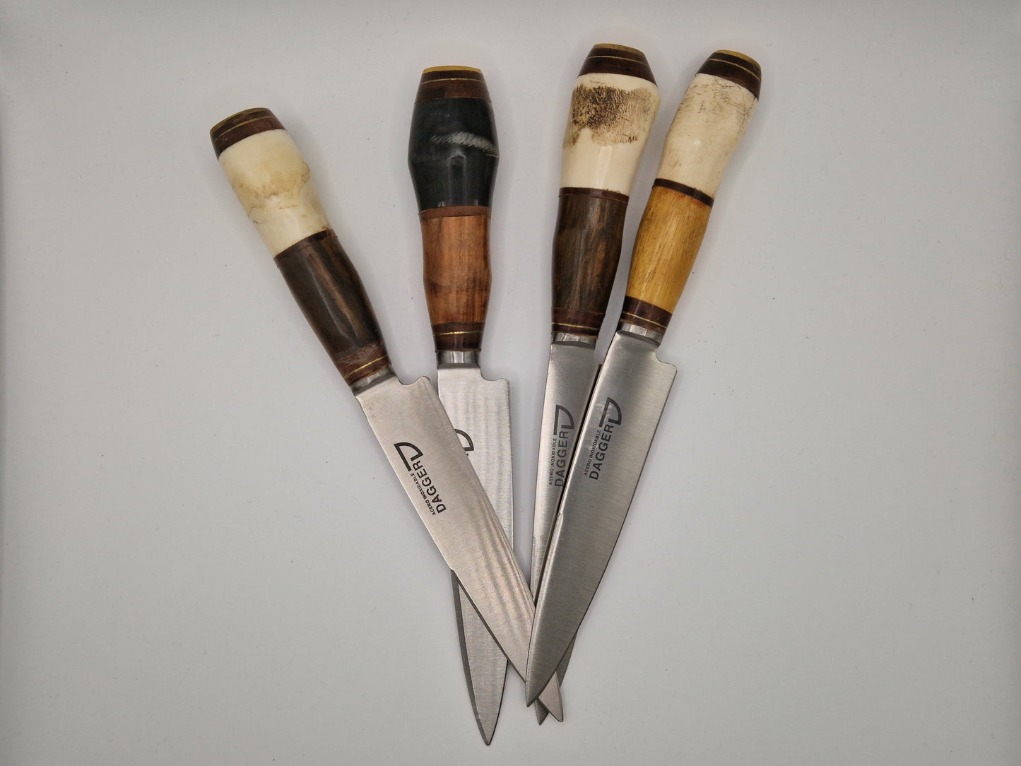 Knives with Wood and Cow Bone