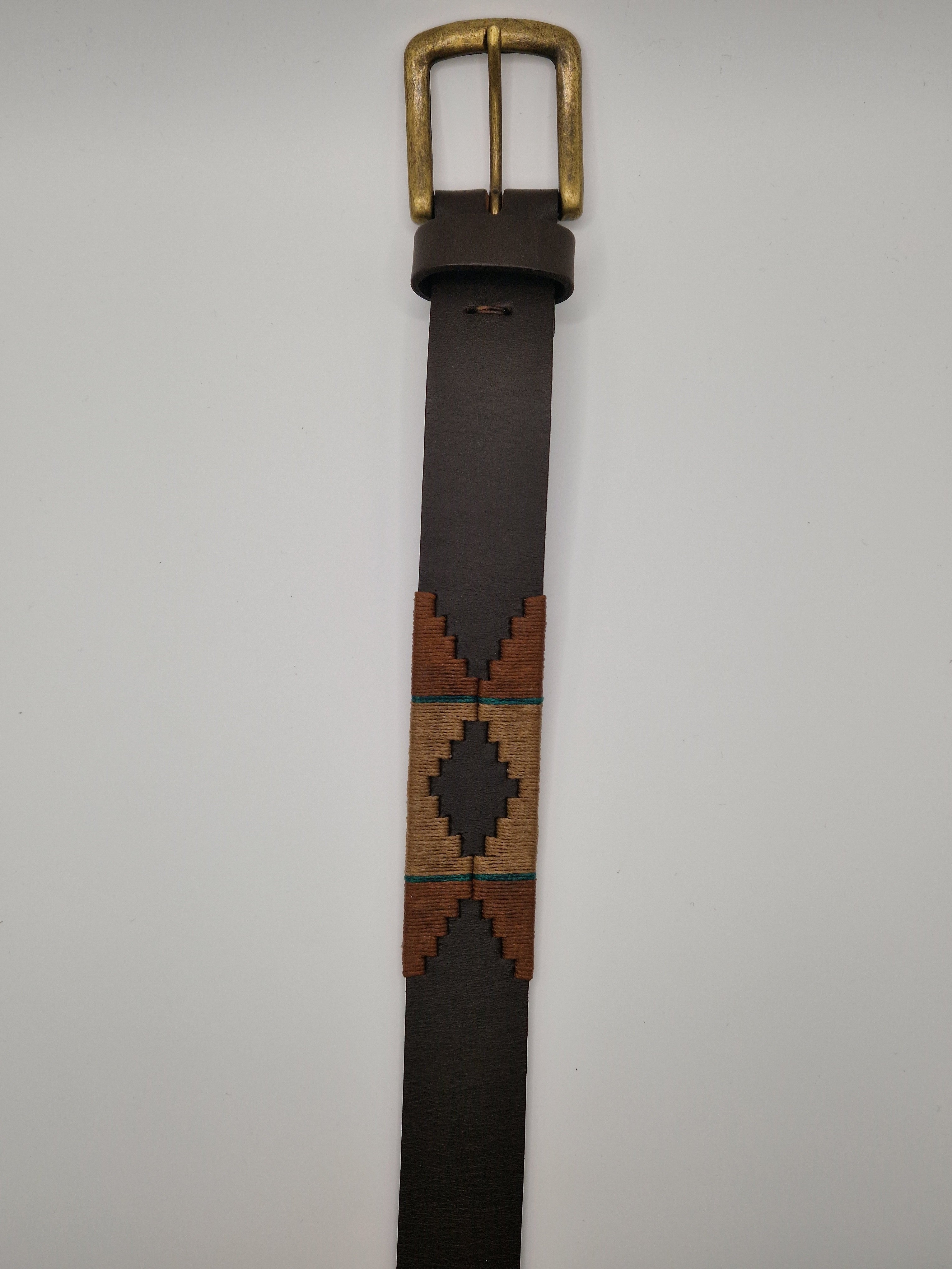 Ceinture En Cuir Gaucho Argentin Fait Main - Largeur 35mm, Boucle En Laiton, Qualité Supérieure, Fabriquée Au Royaume-Uni